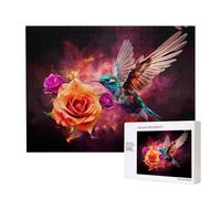Phayah Bluebird - Casse-tête rose pour adultes de 500 pièces, décoration d'intérieur, fête d'anniversaire pour hommes et femmes, 50,4 x 38,1 cm