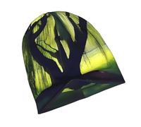 PHAYAH Bonnet léger à motif de saule de rivière pour homme et femme - Doublure respirante - Noir