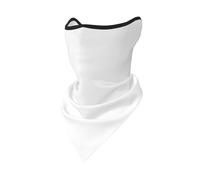 PHAYAH Cache-cou à motif blanc uni, cache-cou, bandana passe-montagne, foulard multifonctionnel