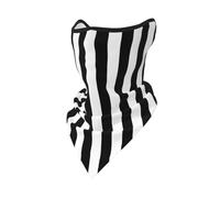 PHAYAH Cache-cou à rayures noires et blanches, cache-cou, écharpe rafraîchissante, cagoule bandana pour homme et femme