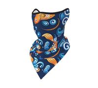 PHAYAH Cache-cou avec imprimé vagues et poissons, bandana, passe-montagne, foulard multifonctionnel