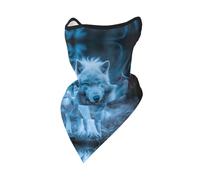 PHAYAH Cache-cou imprimé loup marchant - Bandana - Cagoule multifonction