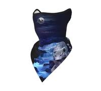 PHAYAH Cache-cou imprimé tigre blanc et panthères noires, cache-cou, écharpe rafraîchissante au soleil, cagoule bandana pour homme et femme