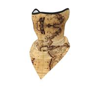 PHAYAH Cache-cou simple avec imprimé carte du monde, écharpe rafraîchissante au soleil, cagoule bandana pour homme et femme