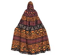 PHAYAH Cape à capuche africaine à motif tribal pour adulte - Cape à capuche pour femme et homme - Costume d'Halloween pour fête et cosplay