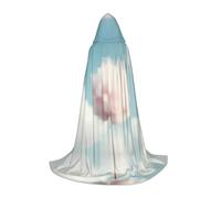 PHAYAH Cape à capuche avec motif barbe à papa - Cape de sorcière - Costume d'Halloween pour cosplay, bal masqué - Robe pour femme et homme - Taille L