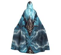 PHAYAH Cape à capuche avec motif dragon volant pour adulte - Cape à capuche pour femme et homme - Déguisement d'Halloween pour fête et cosplay