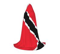 PHAYAH Cape à capuche avec motif drapeau de Trinité-et-Tobago, cape de sorcière, costume d'Halloween pour cosplay, bal masqué, robe pour femme et homme, taille M