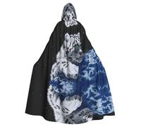 PHAYAH Cape à capuche motif petit tigre dans l'espace pour adulte - Cape à capuche pour femme et homme - Déguisement d'Halloween pour fête et cosplay