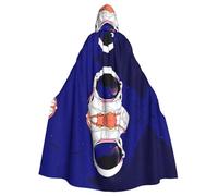 PHAYAH Cape à capuche pour adulte avec motif de galaxie Cool Man in Outer Space - Cape à capuche - Cape pour femme et homme - Déguisement d'Halloween pour fête et cosplay