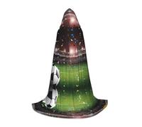 PHAYAH Cape à capuche pour adulte motif stade de football arène pour adulte, pour bal masqué, cosplay, Halloween, sorcière, fête de Noël, taille S