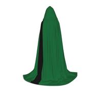PHAYAH Cape à capuche sorcière Halloween costume sorcellerie cape | Cape à motif drapeau du sultanat de Delhi pour cosplay, bal masqué, danse et convention
