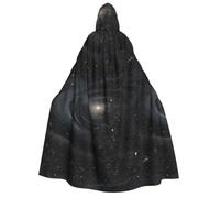 PHAYAH Cape à capuche sorcière Halloween costume sorcellerie cape | Cape à motif vaste pour cosplay, bal masqué, bal masqué, danse et congrès