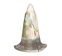 PHAYAH Cape à capuche sorcière Halloween costume sorcellerie cape | Cymbidium Cape à motif pour cosplay, bal masqué, bal masqué, danse et congrès