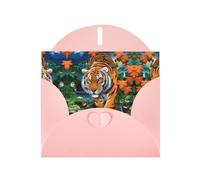 PHAYAH Cartes de vœux vierges avec enveloppes 10,2 x 15,2 cm pour Noël, vacances, anniversaire, remise de diplôme, anniversaire de mariage, rose