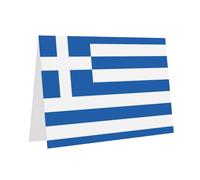 PHAYAH Cartes de vœux vierges avec enveloppes Motif drapeau grec 10,2 x 15,2 cm Cartes de remerciement pour Noël, vacances, anniversaire, remise de diplôme, anniversaire de mariage Rose