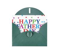PHAYAH Cartes de vœux vierges avec enveloppes Motif étoiles et Happy Fathers Day 10,2 x 15,2 cm Cartes de remerciement pour Noël, vacances, anniversaire, remise de diplôme, anniversaire de mariage