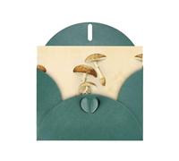 PHAYAH Cartes de vœux vierges comestibles vintage avec enveloppes 10,2 x 15,2 cm pour Noël, vacances, anniversaire, remise de diplôme, anniversaire de mariage, vert foncé