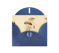PHAYAH Cartes de vœux vierges comestibles vintage avec enveloppes 10,2 x 15,2 cm pour Noël, vacances, anniversaire, remise de diplôme, anniversaire de mariage, bleu