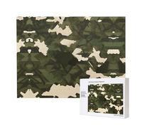 Phayah Casse-tête camouflage militaire de 500 pièces pour puzzle en bois pour famille, ami, décoration d'intérieur, art mural, 20,4 x 38,1 cm