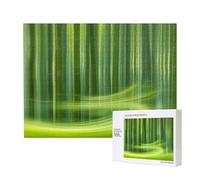 Phayah Casse-tête halo de forêt de bambou pour adultes de 500 pièces. Décoration d'intérieur, fête d'anniversaire pour hommes et femmes, 20,4 x 38,1 cm