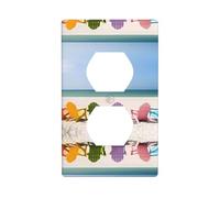 Phayah Chairs Beside The Blue Sea Sky Plaque murale décorative pour zones résidentielles et commerciales 11,4 x 7,9 cm
