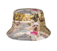 Phayah Chapeau bob à motif chien courant vers vous - Chapeau de pêcheur à large bord - Chapeau de soleil d'extérieur