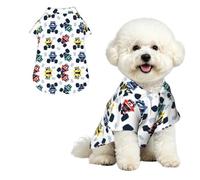 Phayah Chemises hawaïennes pour chiens de petite, moyenne et grande taille | Costume de monstre mignon imprimé confortable et respirant, vêtement à revers pour chiot, ample pour animaux de compagnie de