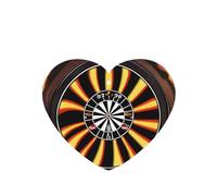 Phayah Cible de fléchettes avec motif de flamme, parfum lavande parfum voiture, parfum de voiture, en forme de cœur, à suspendre, 4 pièces