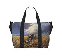 Phayah Clever Elephant Sac de voyage Sac à main Sac à main Bagage Bagage Sac de nuit Pliable Unisexe Avion Voyage Articles personnels