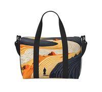 Phayah Color Curve River Sac de voyage Sac à main Sac à main Bagage Bagage Sac de nuit Pliable Unisexe Avion Voyage Articles personnels Sac