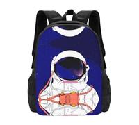 PHAYAH Cool Man In Outer Space Galaxy Pattern Casual Epaules Classiques Basic Voyage Voyage et activités de plein air Résistant