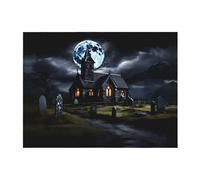 PHAYAH Couverture en flanelle ultra douce avec motif Cottage In The Cemetery pour canapé, lit, salon, bureau, pause déjeuner, 203 x 152,4 cm