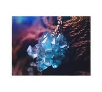 PHAYAH Couverture en flanelle ultra douce avec motif cristaux pour canapé, lit, salon, bureau, pause déjeuner, 152,4 x 127 cm