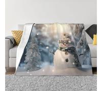 PHAYAH Couverture en flanelle ultra douce avec motif Yeti pour canapé, lit, salon, bureau, pause déjeuner, 152,4 x 127 cm