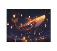 PHAYAH Couverture pelucheuse en flanelle à motif poisson luminescent, 101,6 x 76,2 cm pour canapé, lit, canapé, soirée cinéma, camping et voyage