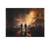 PHAYAH Couverture pelucheuse en flanelle à motif pompiers et lutte contre les incendies pour canapé, lit, canapé, soirée cinéma, camping et voyage - 101,6 x 76,2 cm