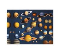 PHAYAH Couverture polaire douce en flanelle à motif planètes du système solaire pour toutes les saisons - 127 x 101,6 cm