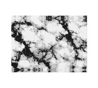 PHAYAH Couverture polaire douce en flanelle à motif veines marbrées blanches de 127 x 101 cm, couverture chaude pour toutes les saisons pour literie, canapé et voyage