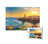 Phayah Crépuscule à Barcelone - Puzzle unique - Décoration murale pour la maison - 1000 pièces