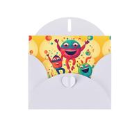PHAYAH Cutie Pie Lot de 10 cartes de vacances avec enveloppes blanches pour anniversaire de mariage et invitations de fête