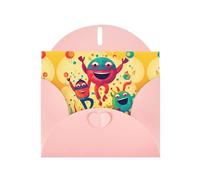 PHAYAH Cutie Pie Lot de 10 cartes de vacances avec enveloppes roses pour anniversaire de mariage et invitations de fête