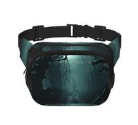 Phayah Dark Forest Sac banane pour homme, femme, entraînement, voyage, course à pied, randonnée, cyclisme
