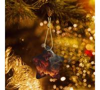 Phayah Décoration de sapin de Noël en céramique motif monstre de bataille - Décoration de Nouvel An - Souvenirs pour rassemblements - À suspendre au sapin de Noël