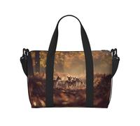 Phayah Deer In The Forest Sac de voyage Sac à main Sac à main Bagage Bagage Sac de nuit Pliable Unisexe Voyage en avion Sac pour objets personnels