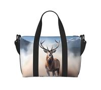 Phayah Deer In The Mist Sac de voyage Sac à main Sac à main Bagage Bagage Sac de nuit Pliable Unisexe Voyage en avion Sac pour objets personnels