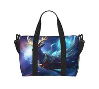 Phayah Deer In The Starry Sky Sac de voyage Sac à main Sac à main Bagage Bagage Sac de nuit Pliable Unisexe Voyage en avion Sac pour objets personnels