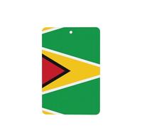 Phayah Drapeau de la Guyane - Motif lavande - Parfum de voiture - Rectangulaire - Pastilles parfumées à suspendre - Pour intérieur de voiture - 4 pièces