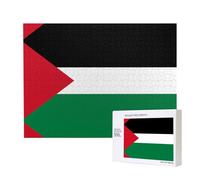 Phayah Drapeau de l'État de Palestine Puzzles pour Adultes 500 Pièces Enfants Intelligence Développement Jouets 20,4 X 38,1 cm