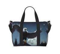 Phayah Eagle Under The Stars Sac de voyage à bandoulière Idéal pour l'école ou la nuit